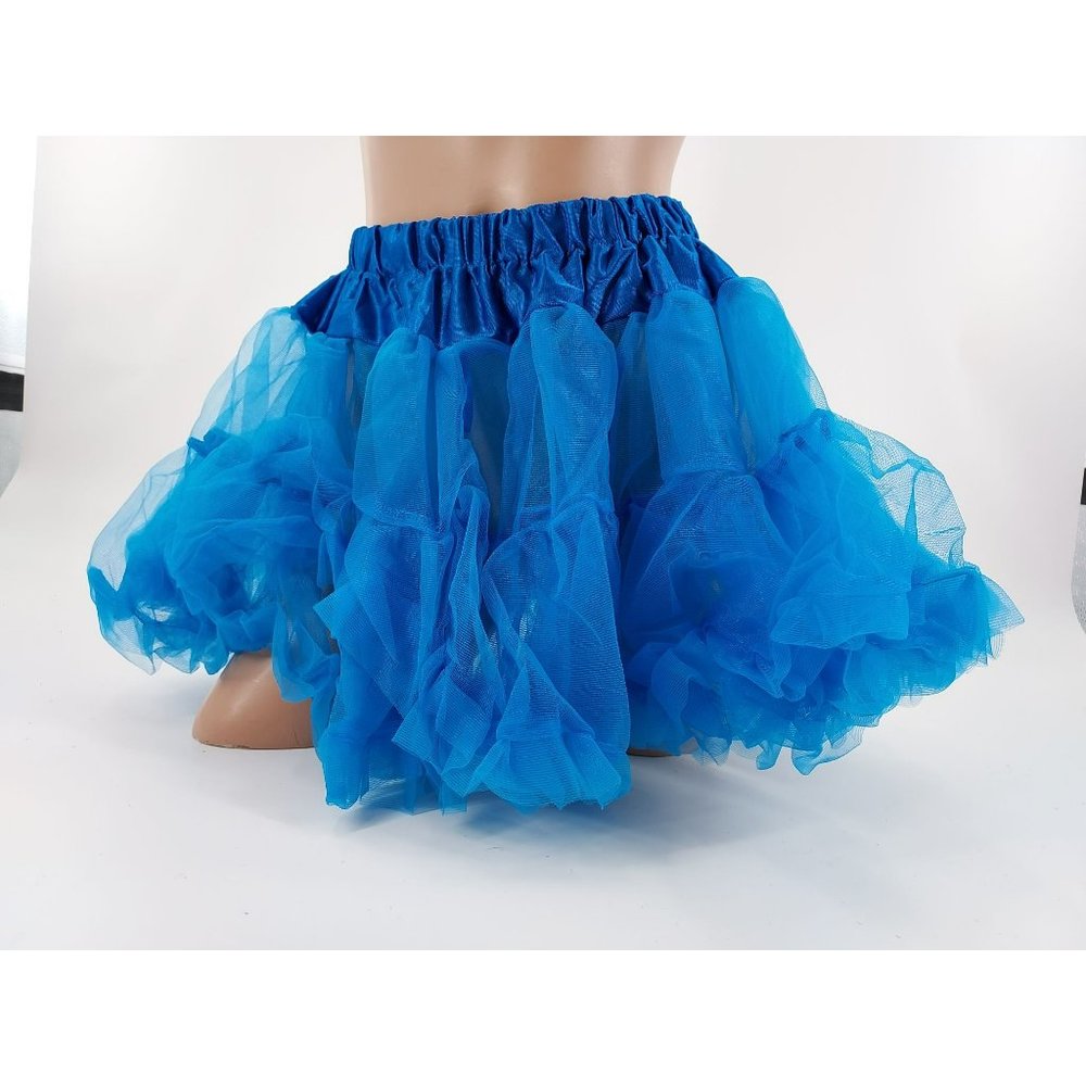 Fantasy Lingerie Double layered BLUE sexy petticoat skirt NEW $24